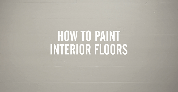How to paint interior floors