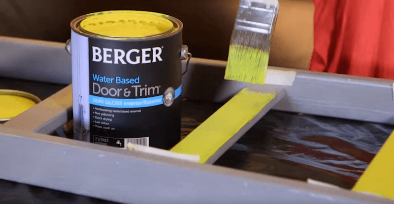 How to paint a bunk bed ladder
